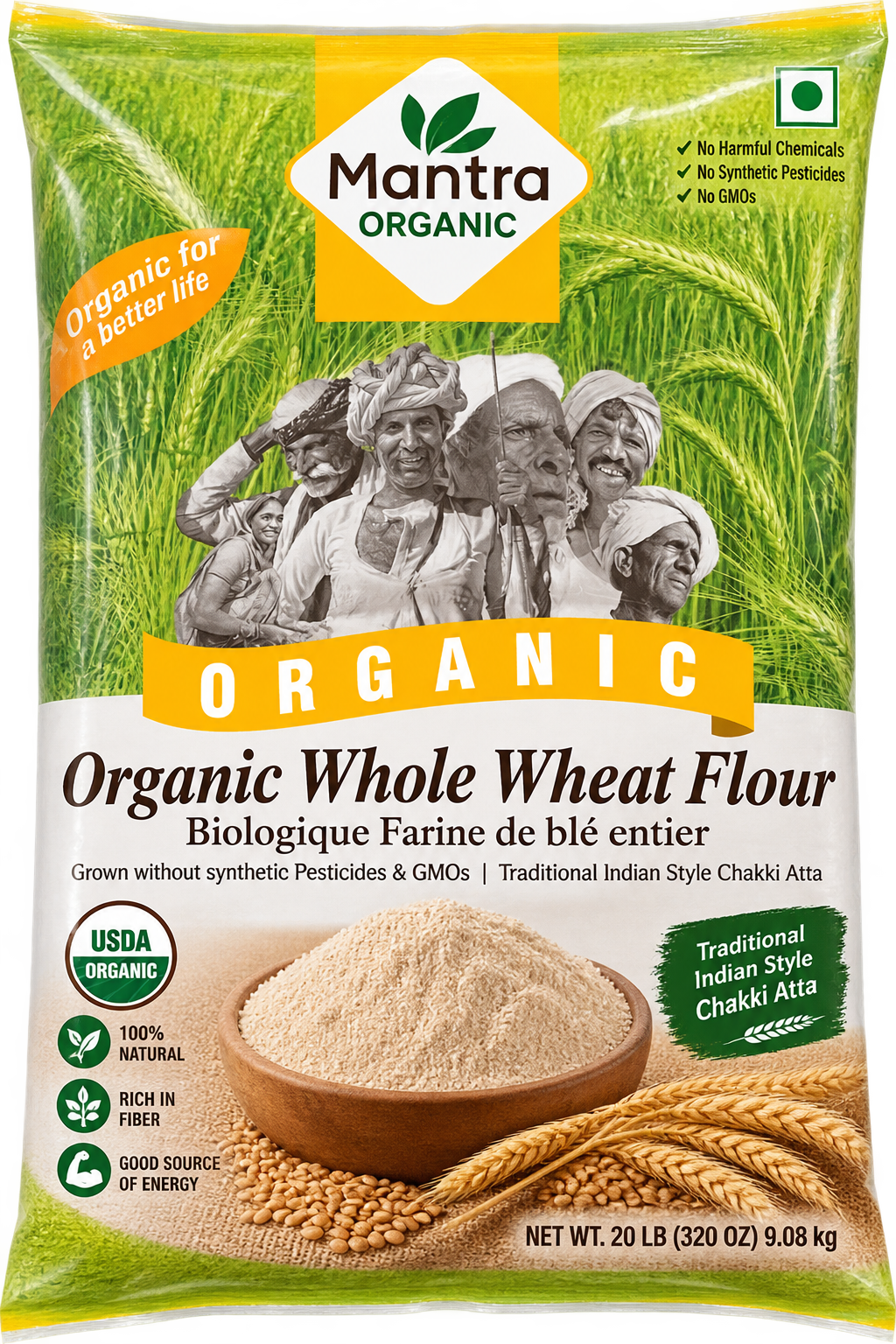 24k org whole wheat atta 20lbs