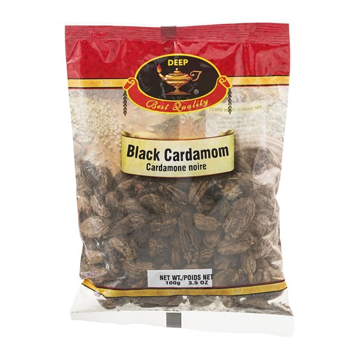 Deep Black Cardamom 3.5Oz
